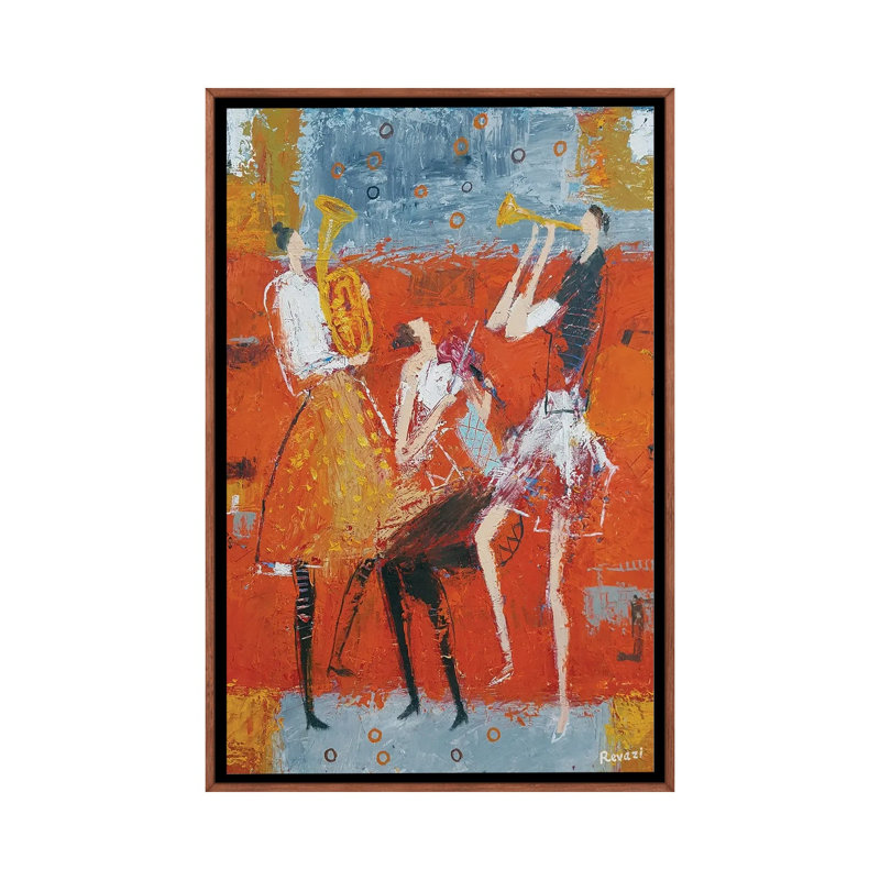 Female Trio 1 Piece Wall Art on Canvas, 66.04 cm H x 45.72 cm W x 4.445 cm D, Classic Wood