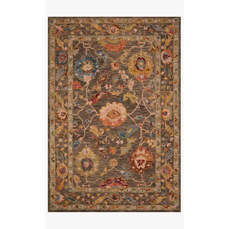 Norge Hand Hooked Wool Oriental Indoor Rug, Rectangle 8'6" x 12'