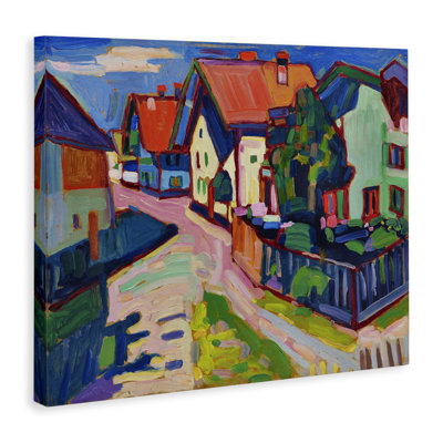 Kandinsky Murnau Landscape Canvas Wall Art by one1000paintings