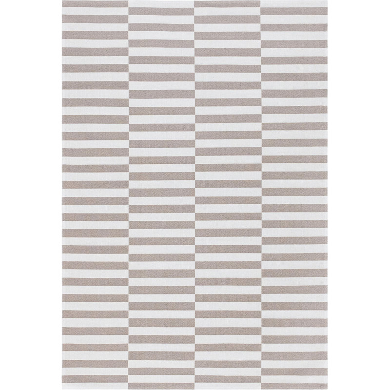 Tapis uni / rayé couleur ours brun, Rectangle 4 pi 2 po x 6 pi