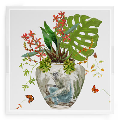  Monkey Large Jungle Acrylic Square Decorative Tray