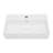 21"x12"Ceramic Rectangular Wall Mount Bathroom Sink with Single Faucet Hole