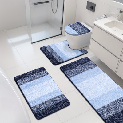 Lazzuro Microfiber Non-Slip Rugs