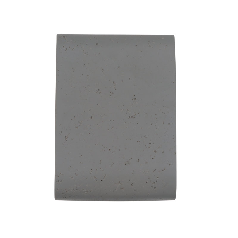  Stela Integrated LED 9in Outdoor Wall in Gray Travertine, 9 inches, Gray Travertine