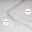 Tapis blanc en fausse fourrure de couleur unie Angeline-749160514
