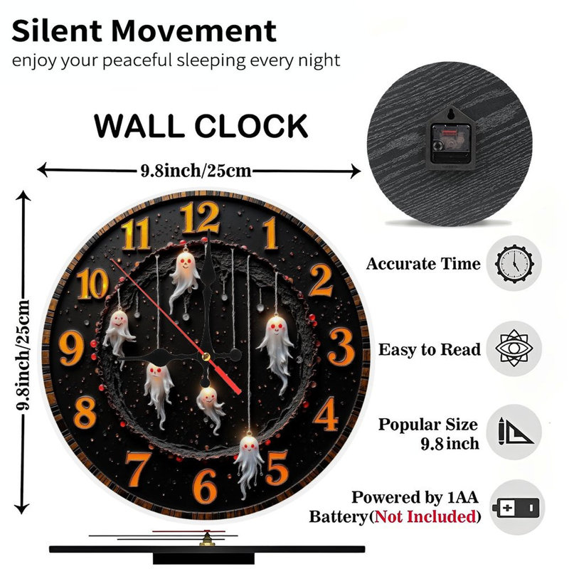 Horloge d'Halloween