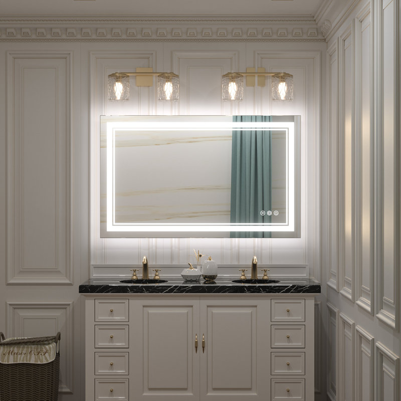 Miroir de salle de bain à DEL Chrisna, 24 po x 40 po, Rectangulaire