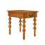 Table de bout vintage étroite en bois massif avec tiroir, côté pour le salon, matériaux naturels de haute qualité, chaleur, conception à bulles sur les pieds, tiroir de rangement en bois naturel et en bois d'hévéa, assemblage rapide, idéal