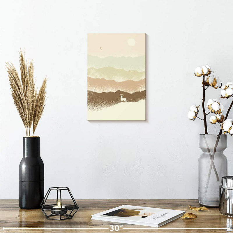 Brampt Quietude Mountainscape, 12" H x 8" W