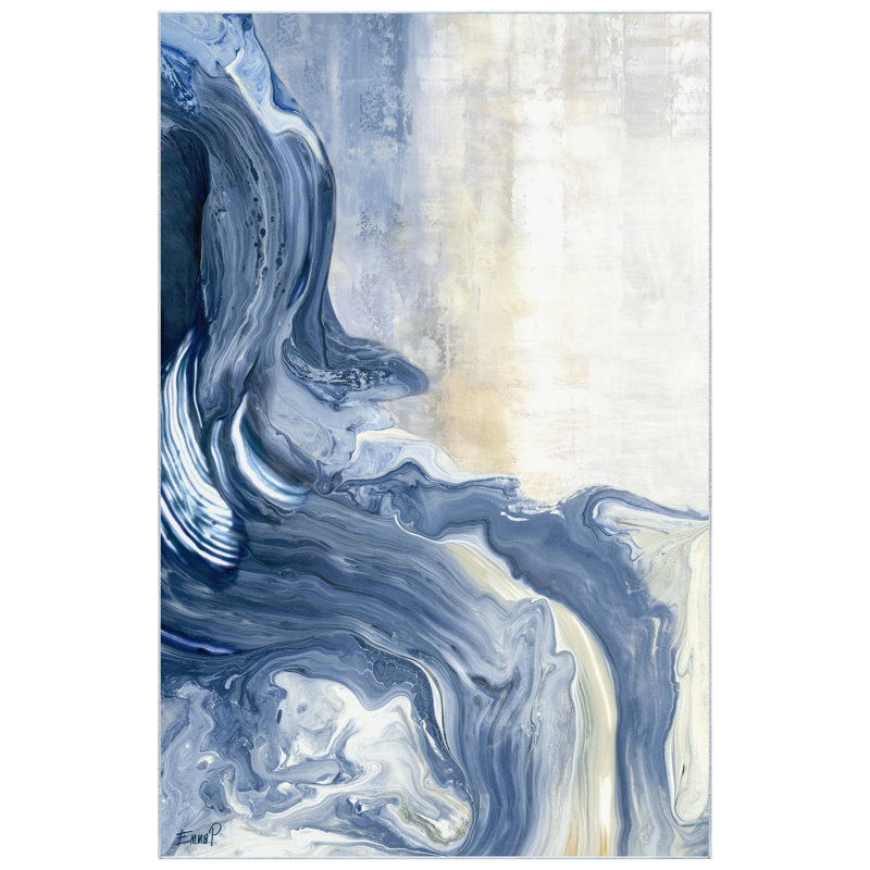 Divyan Abstract Indoor Rug, Rectangle 5' x 7'6"