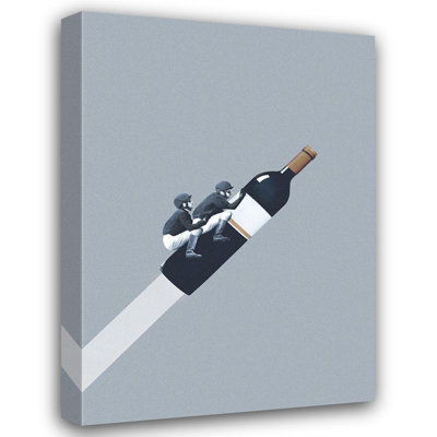 Trinx Leon, Maarten Gallery Wrapped Canvas Art Titled: We ride until dawn