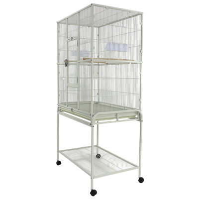 13120 White 31"x20" Flight Cage & Stand