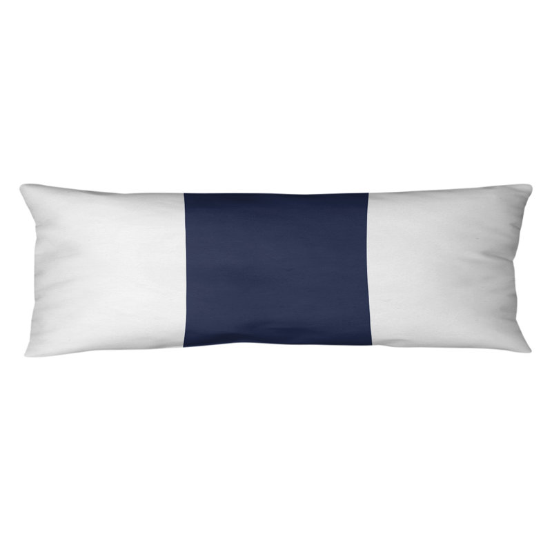 Oreiller de corps en polyester / polyester Arizona Football Stripes, Blanc, Ackley