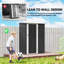2.75 ft. W x 4.66 ft. D Metal Tongue & Groove Flat Garden Shed-1409329488