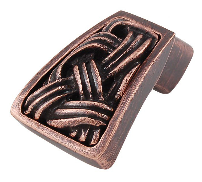 Sanzio Finger Pull, Antique Copper