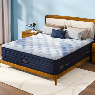 Matelas hybride ferme de 14 po avec couche de laine et support à 3 zones - CertiPUR-US / OEKO-TEX