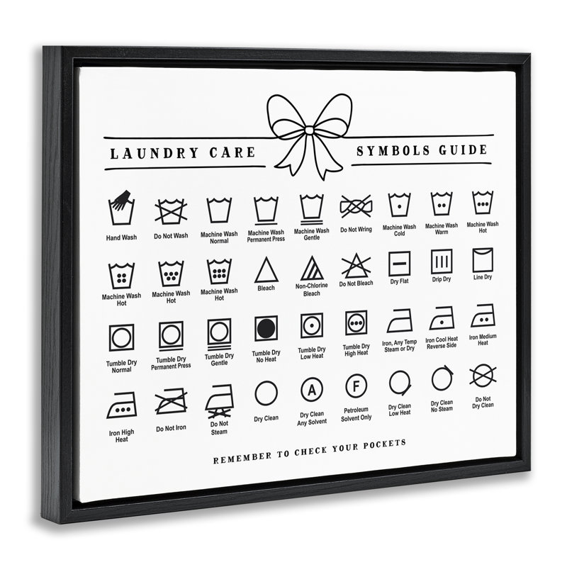 Cadre flottant pour la lessive, symbole par lettres et doublure, H 25 po x l 31 po, Cadre flottant noir de jais
