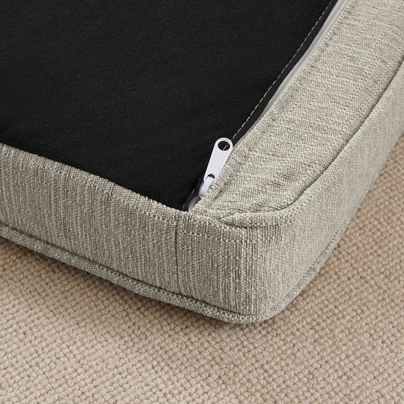 Lit pour chien élégant et rectangulaire pour chiens de grande taille et surdimensionnés, Beige