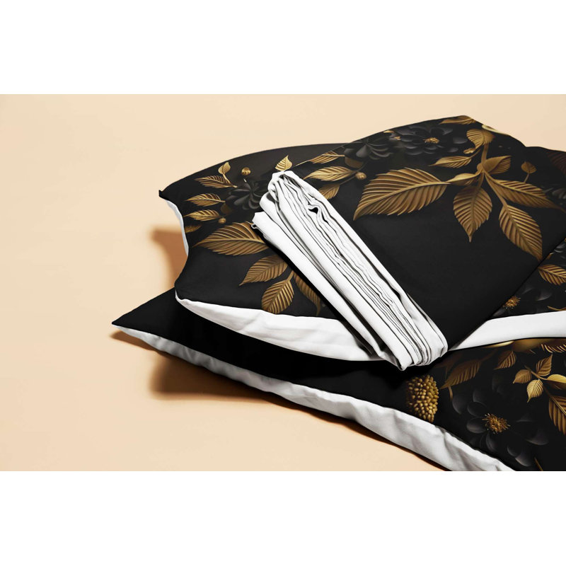 Luxury King Quilt Cover Set (3 Pieces) - 70% Polyester / 30% Cotton, 94.5 x 86.6 inches | Soft & Durable, 120 Thread Count, Button Closure Duvet Cover & Envelope Pillowcases | Machine Washable, Elegant Home Bedding
