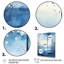 «White and Blue Winter Forest Collage III - Winter Landscape», art mural-717712294-717712291