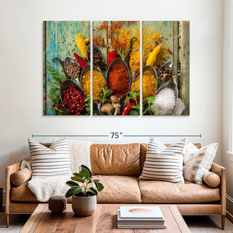 Yarlin Asian Spices, 42" H x 65" W