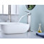 Robinet de lavabo de salle de bain à poignée simple avec bonde escamotable Waterfall