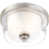 Brushed Nickel/ Clear Outer with Frosted Inner selected