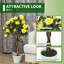 90cm Faux Rose Tree Plant in Pot-903063429