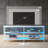Industrial TV Stand for TVs up to 70 Inches, 63" Entertainment Center with LED Lighting, TV Console with 3-Tier Open Storage Shelves-314560620