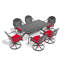 Ensemble de patio en aluminium Elegant Swivel Comfort