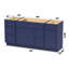 Base de meuble-lavabo simple 66 po seulement-98818678