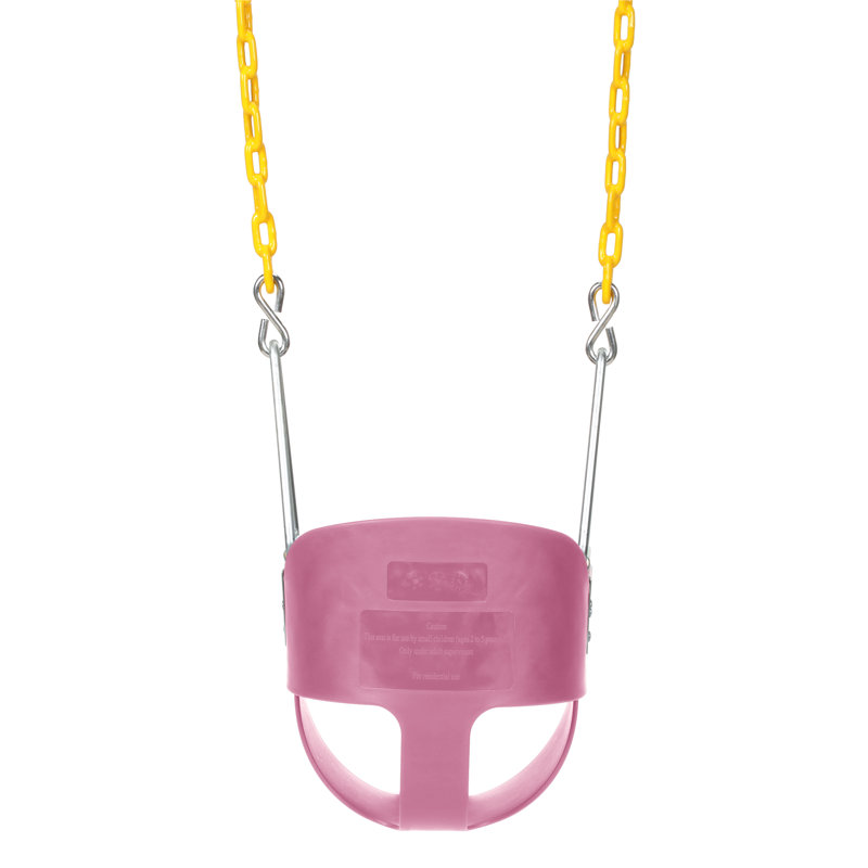 Pink Bucket Swing with Chains