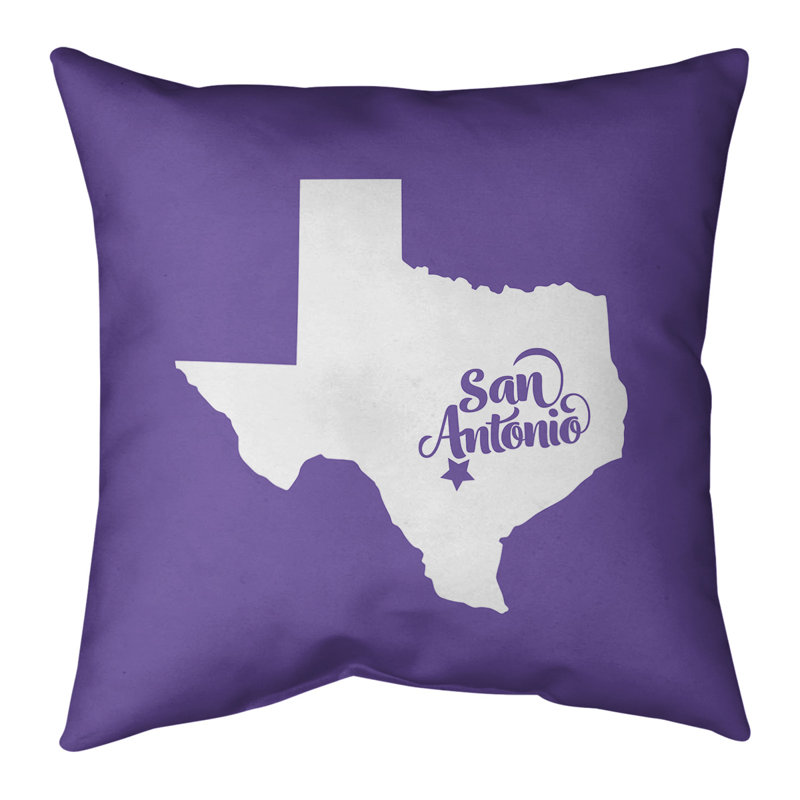 Coussin, San Antonio, 20 po x 20 po, Mauve