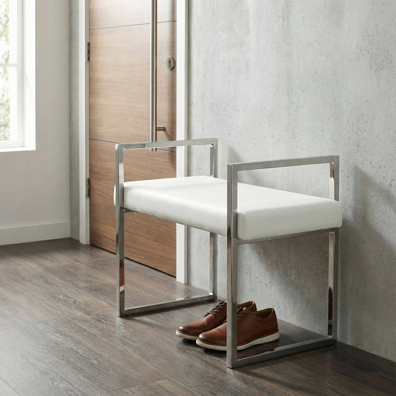 Langston Faux Leather Upholstered Bench