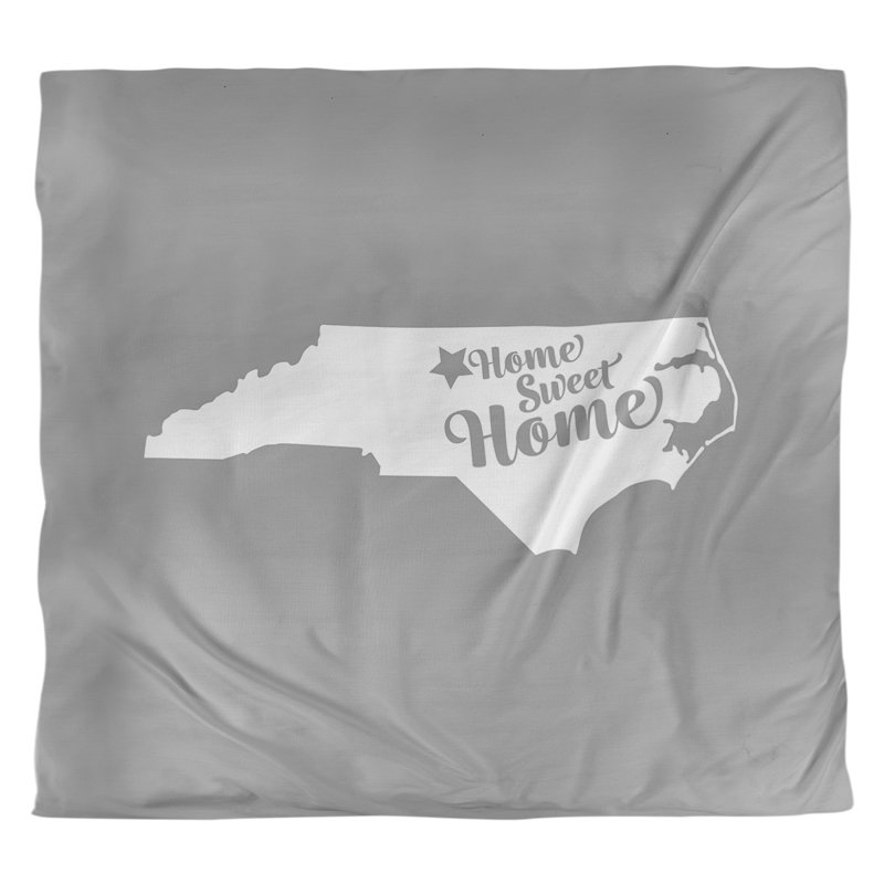 Housse de couette greensboro doux, Housse de couette pour grand lit, Gris, Microfibre