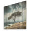 «Solitude Tree Coastal Horizon I» - art mural en bois océan côtier sur bois de pin naturel-1682805649