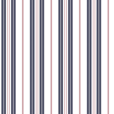 Deauville 2 Two Color Stripe Wallpaper Roll