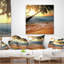 Coussin décoratif "Beautiful Sunset on Tropical Beach - Sea & Shore"-29344272-89824614