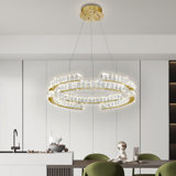 Luminaire suspendu en cristal à DEL 1 lumière Treyden