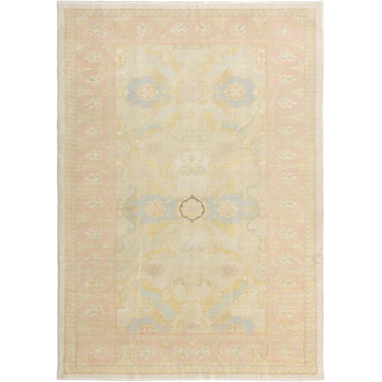 Quintosa One-of-a-Kind 6'3" X 8'9" 2010s Wool Area Rug in Beige