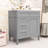 Contemporary Freestanding Single Bathroom Vanity Cabinet with Ceramic Sink and Ample Storage-134419452