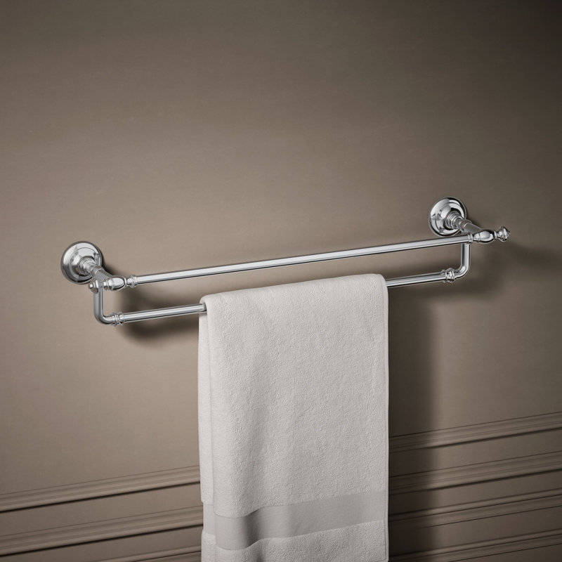 Artifacts® Double 24" Wall Mounted Towel Bar, Polished Chrome