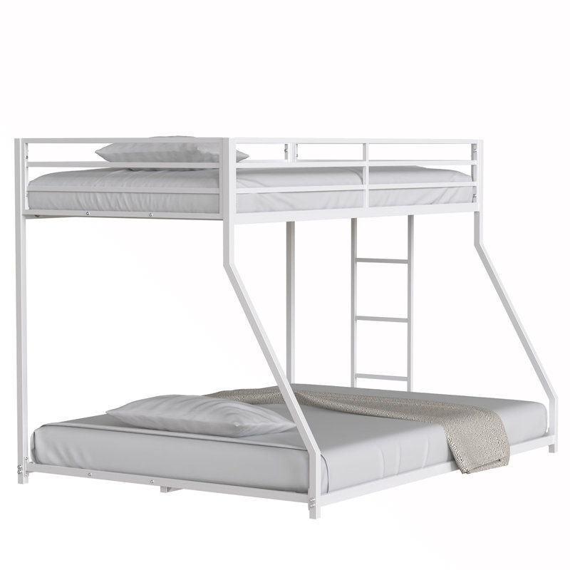 Twin over Full Metal Bunk Bed, White