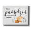  «Happy Pumpkin Everything Season», art mural sur toile avec lettres et lignes, 54 po x 40 po