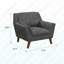Fauteuil d'appoint gris-645529887