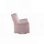 Fauteuil oscillant rose en tissu avec pivot