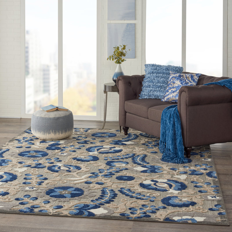 Floral Area Rug, Rectangle 160 x 226cm
