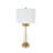 Cole And Grey Crystal Rods Room Table Lamp With Gold And Silver Base