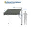 Auvent de patio rétractable manuel 10 x 4 pi, manivelle à hauteur réglable, imperméable, résistant aux rayons UV, auvent pour porte de terrasse