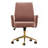 Mid-Back Liftable Office Chair, Striped Fabric, And Ergonomically Designed, Is An Excellent Choice For Working, Studying Or Relaxing. The Mid-Back Design Provides A Better Sitting Experience.Gray-124876013